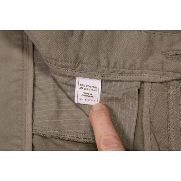 The Sporting Gent TSG $135 Solid Light Olive Green Flat Front Chino Pants 33x34 - Picture 7 of 7